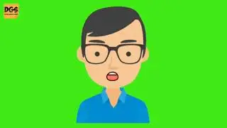 Green Screen Animasi Pria Bicara