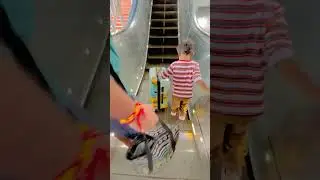 Funny escalator #shorts #viral #trending #funny #lift #baby #adventure #enjoy #style #youtubeshorts