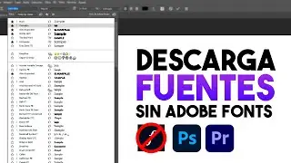 Como instalar fuentes en Photoshop SIN Adobe Fonts