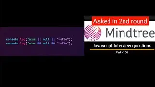 Javascript output based Interview question - Part 156 