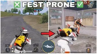 ❎ FEST PRONE ✅  IN BGMI AND PUBG MOBILE 🔥 JIGGLE MOVEMENT FOR BGMI AND PUBG MOBILE