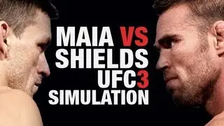 Maia vs Shields UFC Undisputed 3 CPU vs CPU UFC Simulation Undisputed 3 Commentary