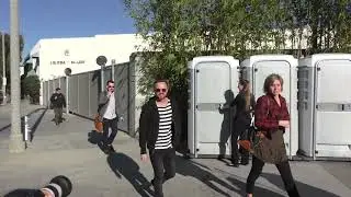 Aaron Paul outside the United Voices Rally at UTA Plaza in Beverly Hills