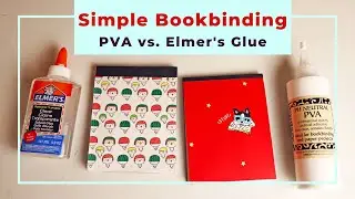 Simple bookbinding with PVA or Elmer's glue - make your own journal or notepad