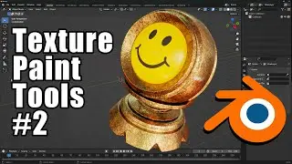 BLENDER - Texture Paint  #02 - Comment utiliser les outils de peinture ?