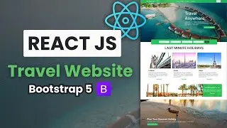 🔥 React JS Travel Website | Bootstrap 5 Web Design With Source Code