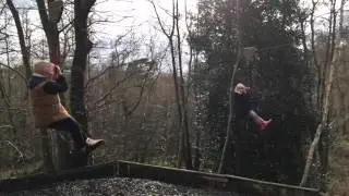 Rope swing fail Florence and Corbyn