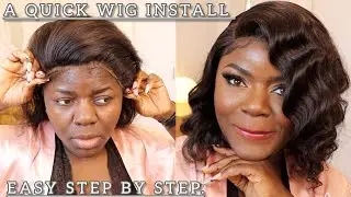 A Quick Wig Install + Styling | Easy Step By Step | Dilias Empire.