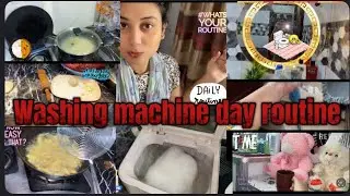 Washing machine day routine 🧺 Daily routine 🧹🚽