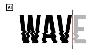 Distorted wave text effect. 3 ways how to design an editable liquid ripple text in Adobe Illustrator