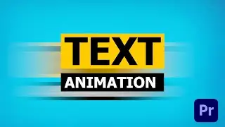 How To Create Motion Blur Text Animation In Premiere Pro || Motion Blur Text In Premiere Pro