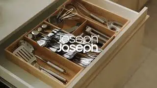 Раздвижной органайзер для столовых приборов и утвари Joseph Joseph DrawerStore бамбуковый
