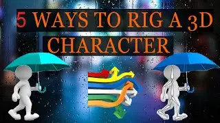 5 ways to rig a 3d character Blender | Easy way to rig | Blender rig| 3d character rig | rigging