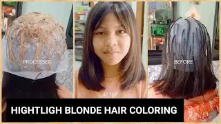 WARNA RAMBUT HIGHTLIGH BLONDE