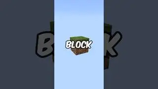 Minecraft But It’s One Block! #minecraft #shorts