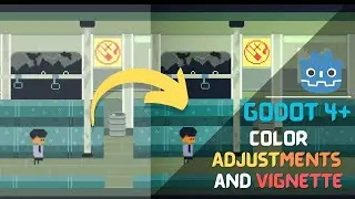 Basic Color Adjustments and Vignette in godot 4 || How to add vignette in godot 4 ||