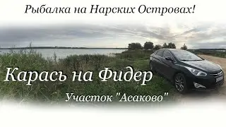 Fishing on the Narskie Islands! Crucian carp on a feeder. Asakovo section.