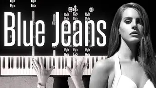 Blue Jeans Lana Del Rey - HARD Piano Tutorial