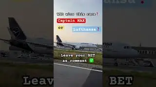 WHO wins🥇the race❓🧑‍✈️Captain Max 🤷‍♂️LUFTHANSA ❓Airbus A320 👇BET and wait for WINNER 🏆 #shorts