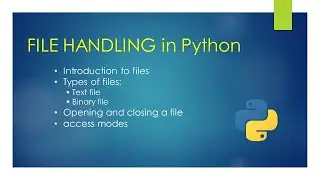 File Handling in Python(part-1) | Opening and closing a file | Unit-1 | Class -12th Computer Science