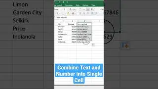 2 awesome ways to combine text and number into single cell #shorts #excel #excelshortsvideo