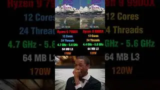 Ryzen 9 7900X vs Ryzen 9 9900X - How???  