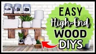 CREATE Easy High-End WOOD CRAFTS & DECOR IDEAS Using CHEAP or FREE Wood! You Can GIFT or SELL Too!