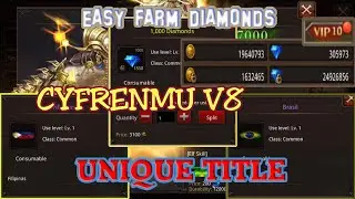 [ MU Origin Private Server ] CyfrenMU V8 - Easy Farm Diamonds! Free T16 Gear SET!