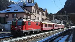 Trains on the Rhätische Bahn network (RhB) - 20-21/11/22