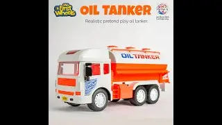 Ratna's My First Wheels Friction Powered Oil Tanker Realistic Toy