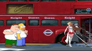 Chrigar Mugen: Homer Simpson & Peter Griffin vs Asuna & Kirito