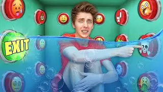 Underwater 100 Mystery Buttons.. Only 1 Will Let you ESCAPE the Box!!