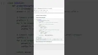 Product of Array Except Self in Python | Optimal O(n) Solution Without Division 