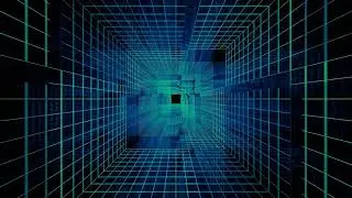 4K Abstract Grid Tunnel VJ Loops Motion Background || 4k 60fps Hypnotic