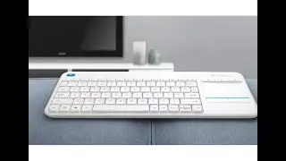 (Unboxing ) Logitech Wireless Touch Keyboard K400+ Tv and conect to  LG 49UK6300MLB (webOS)
