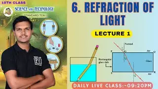 Lecture 1 | Refraction of light | chapter 6 Science 1 | 10th Maharashtra board science