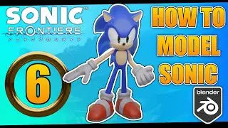 Sonic the Hedgehog 3D Model [Blender Modelling Tutorial][Part 6:Head]