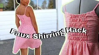 Milkmaid Dress Back Shirring Hack - NO ZIPPER