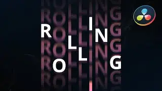 Scrolling Text Animation in DaVinci Resolve 19 | Fusion