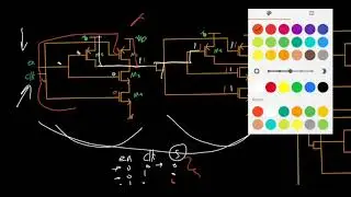 creating an 8-bit register with clock pin and enable pin using transistors