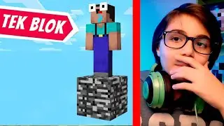 MINECRAFT ama TEK BİR BLOK #1