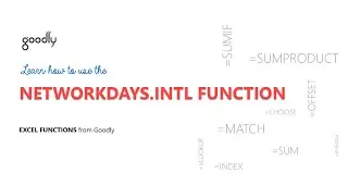 NETWORKDAYS.INTL Function in Excel