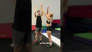 How to make the stunt hit.. 😅😅 #cheerlife #cheer #partnerstunts