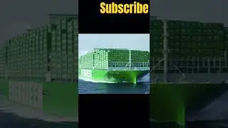 सबसे बड़ा कंटेनर शिप #ship #evergreenship #youtube #shorts #facts #1.05