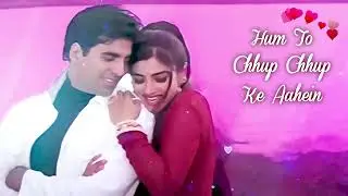 hum to tujhse mohabbat karte hai _lyrical aksay k & raveena T (kumar Sanu & alka ) 90's songs