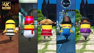 Minion Rush Race- Prisoner minion Vs Snowman minion Vs Ice Tober Vs Dad Vs Shortstop Stuart Minions