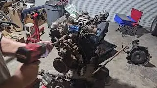 460 engine tear down - We got a set of c9 high compression heads to go with it