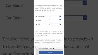 How To Create Cascading Drop downs In Power Apps