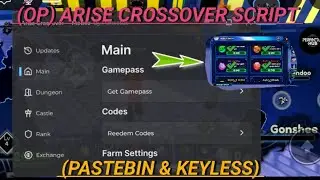 (NEW) OP Arise Crossover Script | Auto Farm, Auto Castle, Free Gamepass, Teleports & More! (KEYLESS)