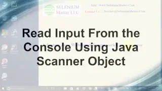 Selenium Java Webdriver - Read Input From the Console
